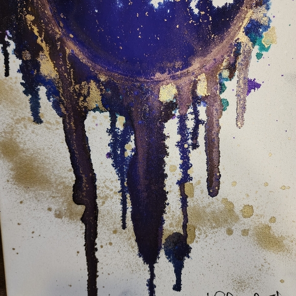 HANDCRAFTED Abstract Painting HANDPAINTED Artwork HANDMADE Wall Art Decor - Picture 6 of 17